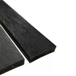 Liston De Madera Plastica 9 Cm x 2.5 Cm De 195 Cm Largo Color Negro - Zenplas