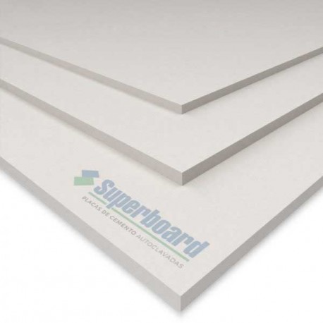 Placa Cementicia Borde Recto-SuperBoard