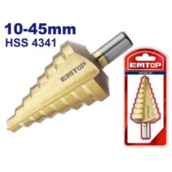 Broca Escalonada De 10 a 45 mm (Q2) - ESDL10453 - EMTOP