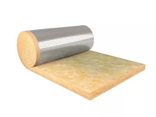 Rollo Lana De Vidrio Fieltro Tensado Aluminio 50mm x 1.20 mts x 16mts (19.2mts2) - Isover
