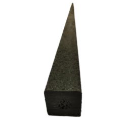 Liston De Madera Plastica 3 Cm x 3 Cm De 195 Cm Largo Color Marron Caoba - Zenplas