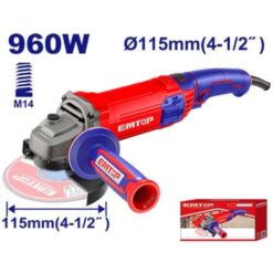 Amoladora Angular 4 ½" 115 mm 960w - EAGR09683-4 - EMTOP
