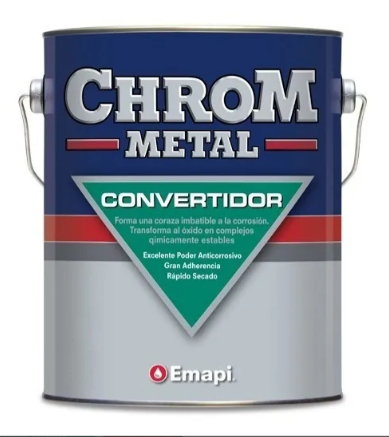 Pintura Convertidor De Oxido Chrom Metal Blanco-Emapi