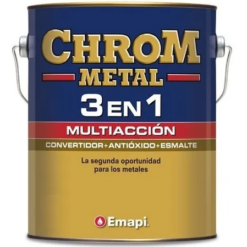 Pintura Multiaccion 3 en 1 Chrom Metal Blanco-Emapi