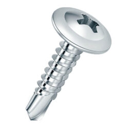 Tornillo Dry Wafer T1 Zincado 8 x 3/4 Mecha TEL x 50 unidades