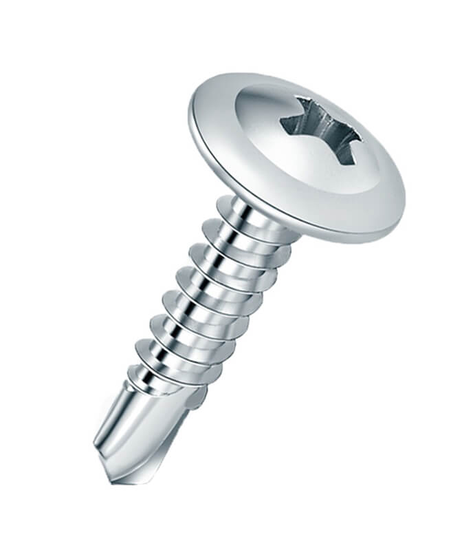 Tornillo Dry Wafer T1 Zincado 8 x 3/4 Mecha TEL x 50 unidades