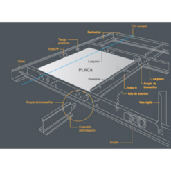 Alternative view of Perfil Larguero TX 15/16" Para Cielorraso Suspendido Desmontable - Barbieri