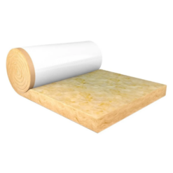 Rollo Lana De Vidrio Fieltro Tensado Polipropileno Blanco 50 mm x 1,20 x 16 mt (19.2 mts2) - Isover