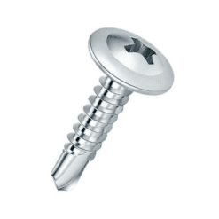 Tornillo Dry Wafer T1 Zincado 8 x 9/16 Mecha TEL x 50 unidades