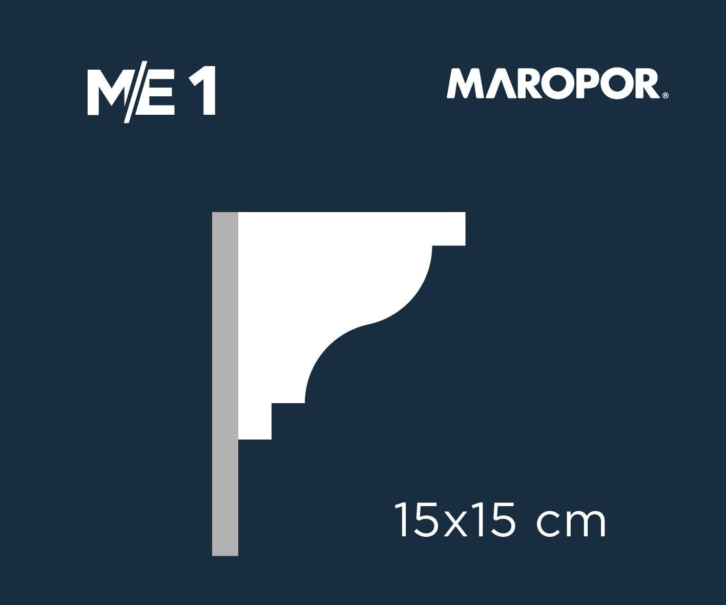 Moldura Exterior de Telgopor Sin Revestimiento Mod ME1 - Maropor - Imagen 2