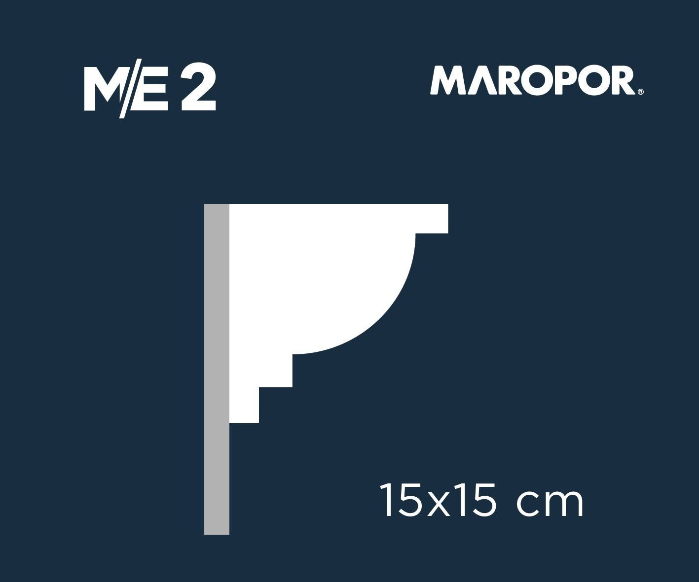 Moldura Exterior de Telgopor Sin Revestimiento Mod ME2 - Maropor - Imagen 2