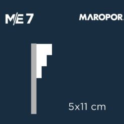 Alternative view of Moldura Exterior de Telgopor Sin Revestimiento Mod ME7 - Maropor