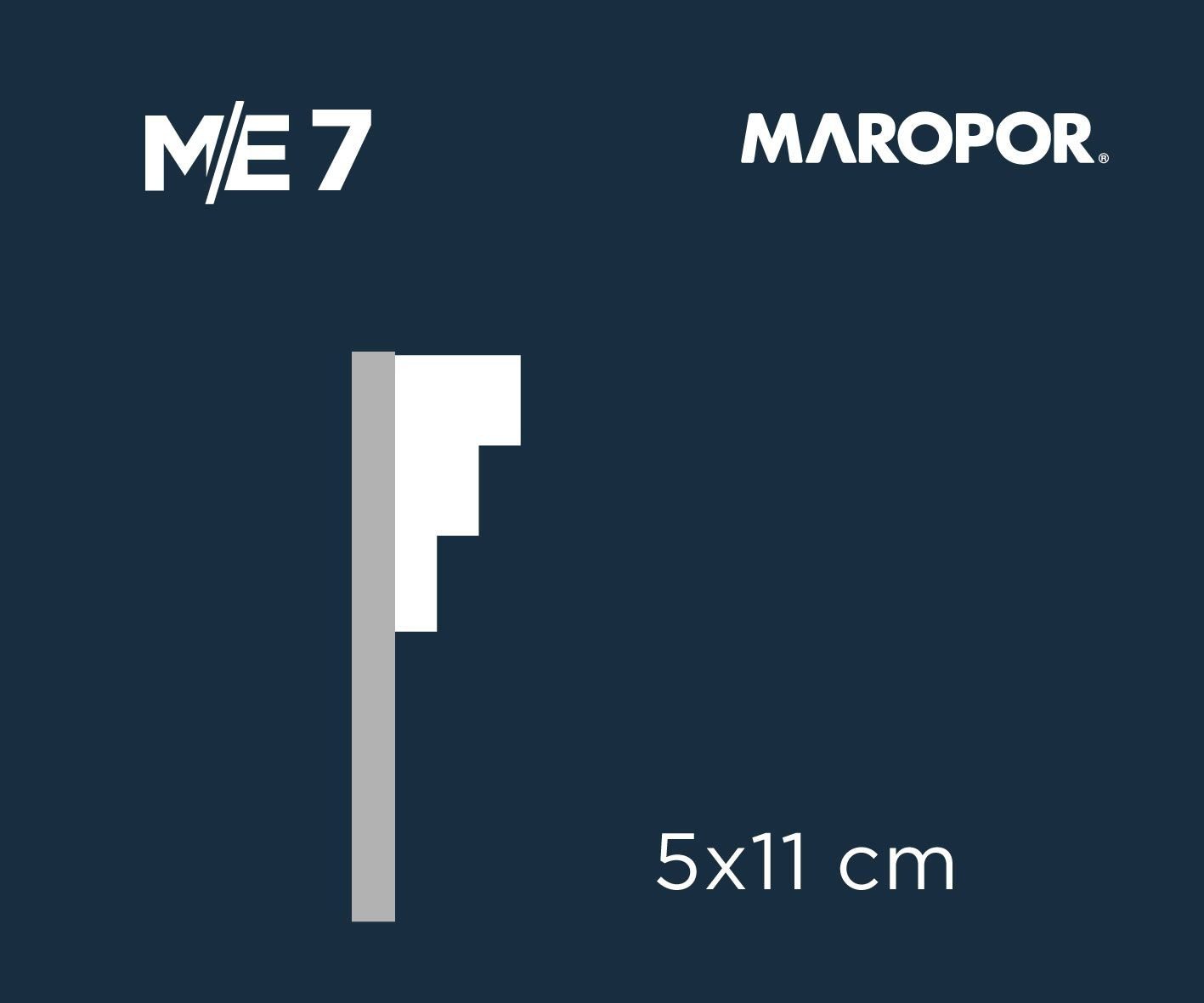 Moldura Exterior de Telgopor Sin Revestimiento Mod ME7 - Maropor - Imagen 2