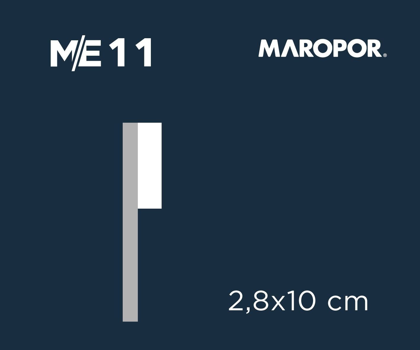 Moldura Exterior de Telgopor Sin Revestimiento Mod ME11 - Maropor - Imagen 2