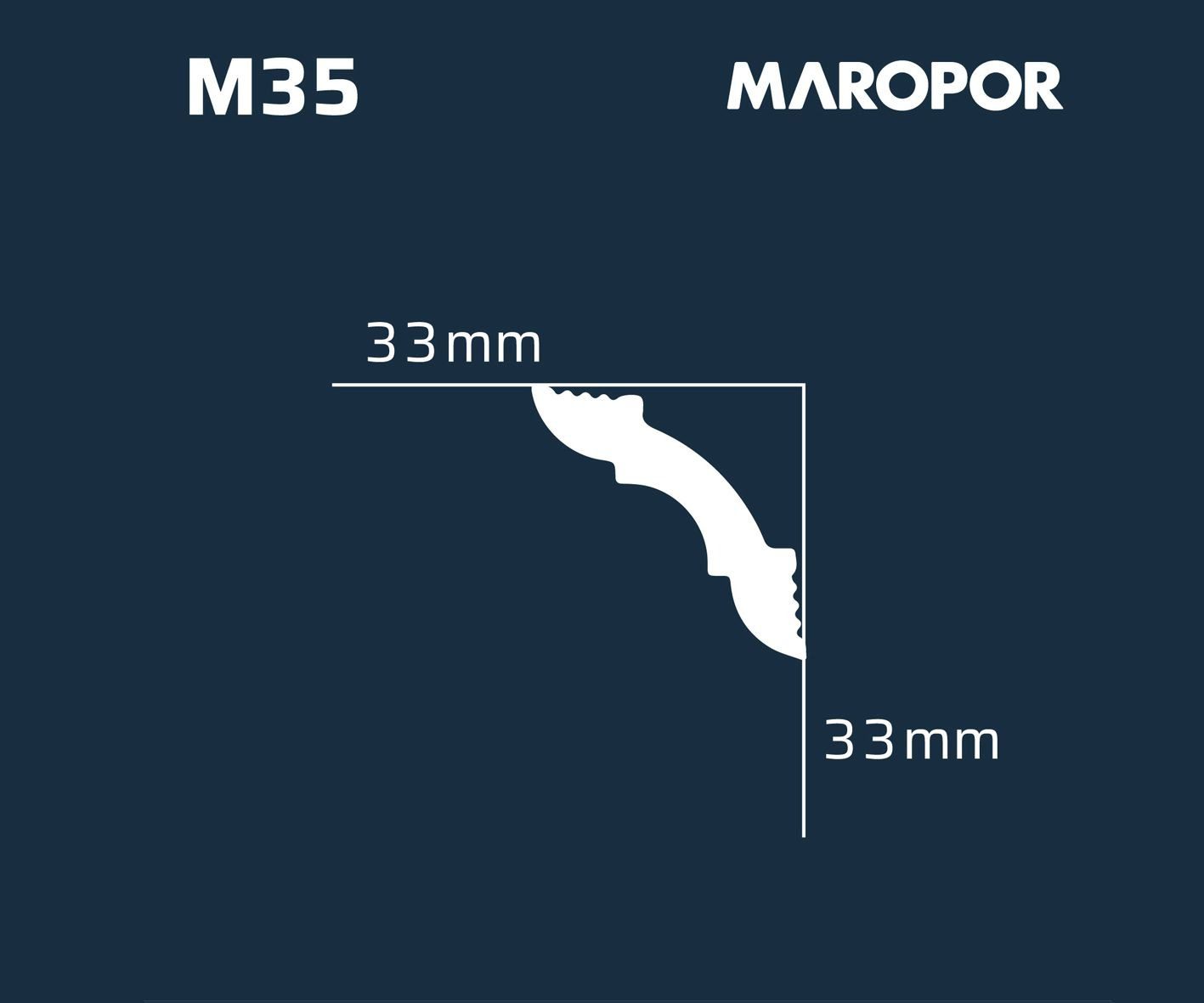 Moldura Interior de Telgopor Mod M35 - Maropor - Imagen 2