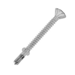 Tornillo Punta Mecha T4 Alas 10 x 2" Zincado x 50 unidades