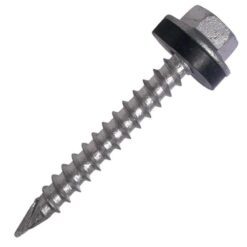 Tornillo Hexagonal Punta Aguja 12 x 2 ½" C/Arandela De Goma x 50 unidades