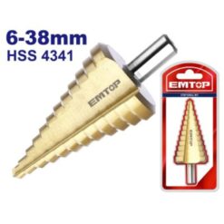 Broca Escalonada De 6 a 38 mm (Q2) - ESDL63803 - EMTOP