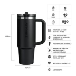 Alternative view of Vaso Quencher Protour 887 ml Black - Stanley
