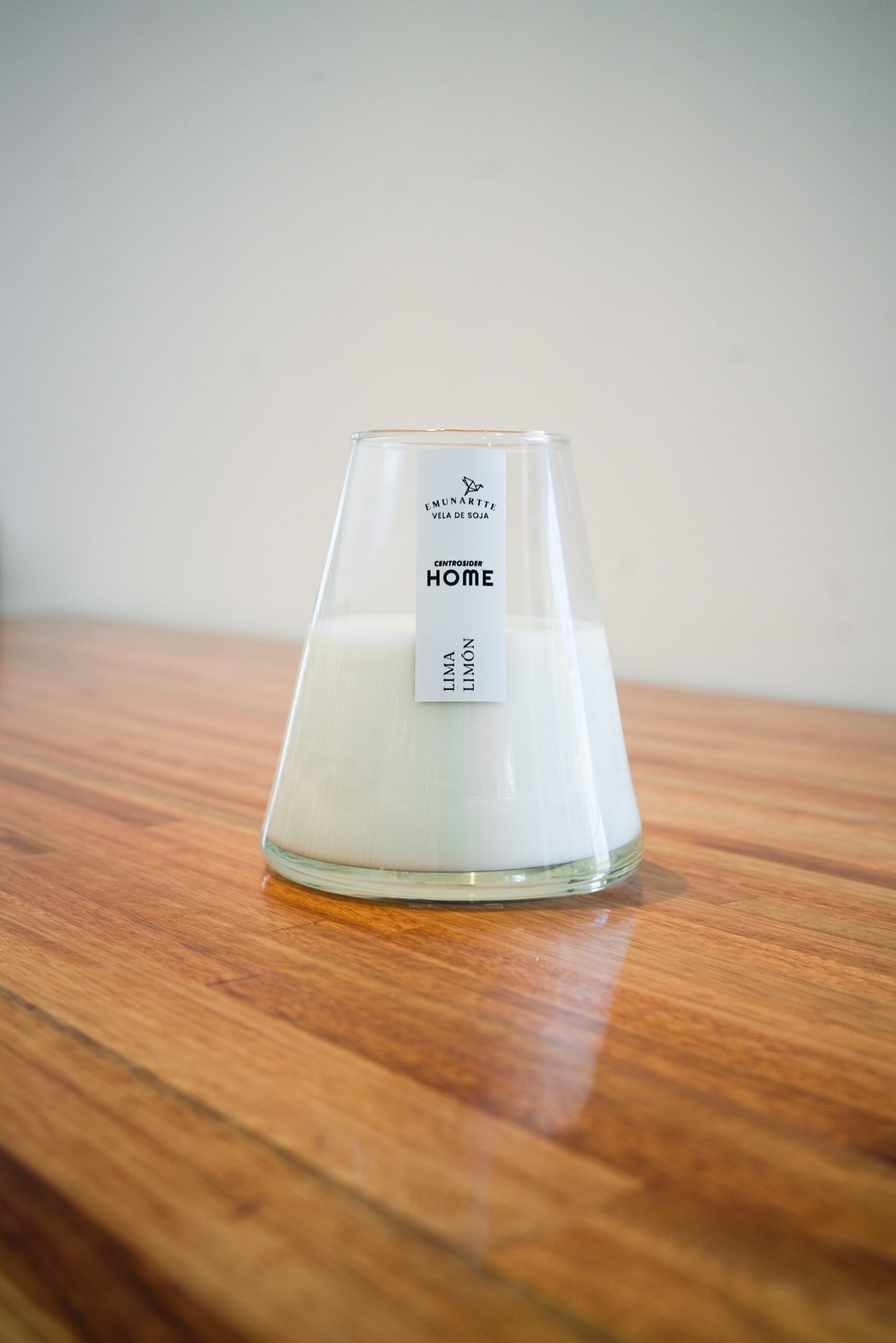 Vela Vidrio Conico Lima Limon - Aromas Home