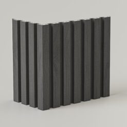 Esquina Wall Panel Exterior Black Mat x 2.90 Mts