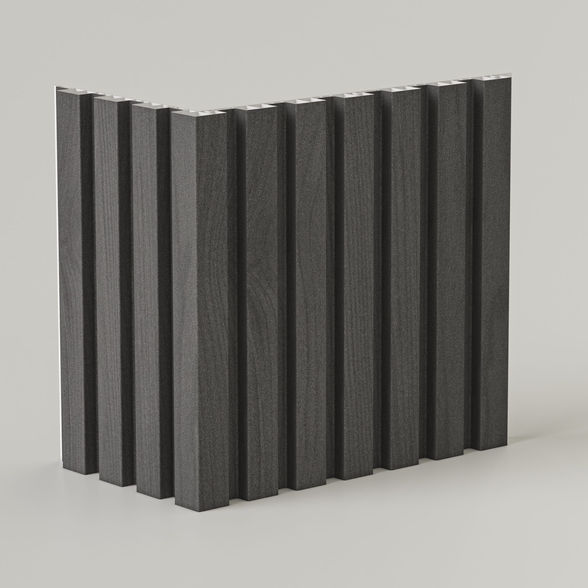 Wall Panel Exterior Black Mat 17 Cm x 2.90 Mts - Imagen 2