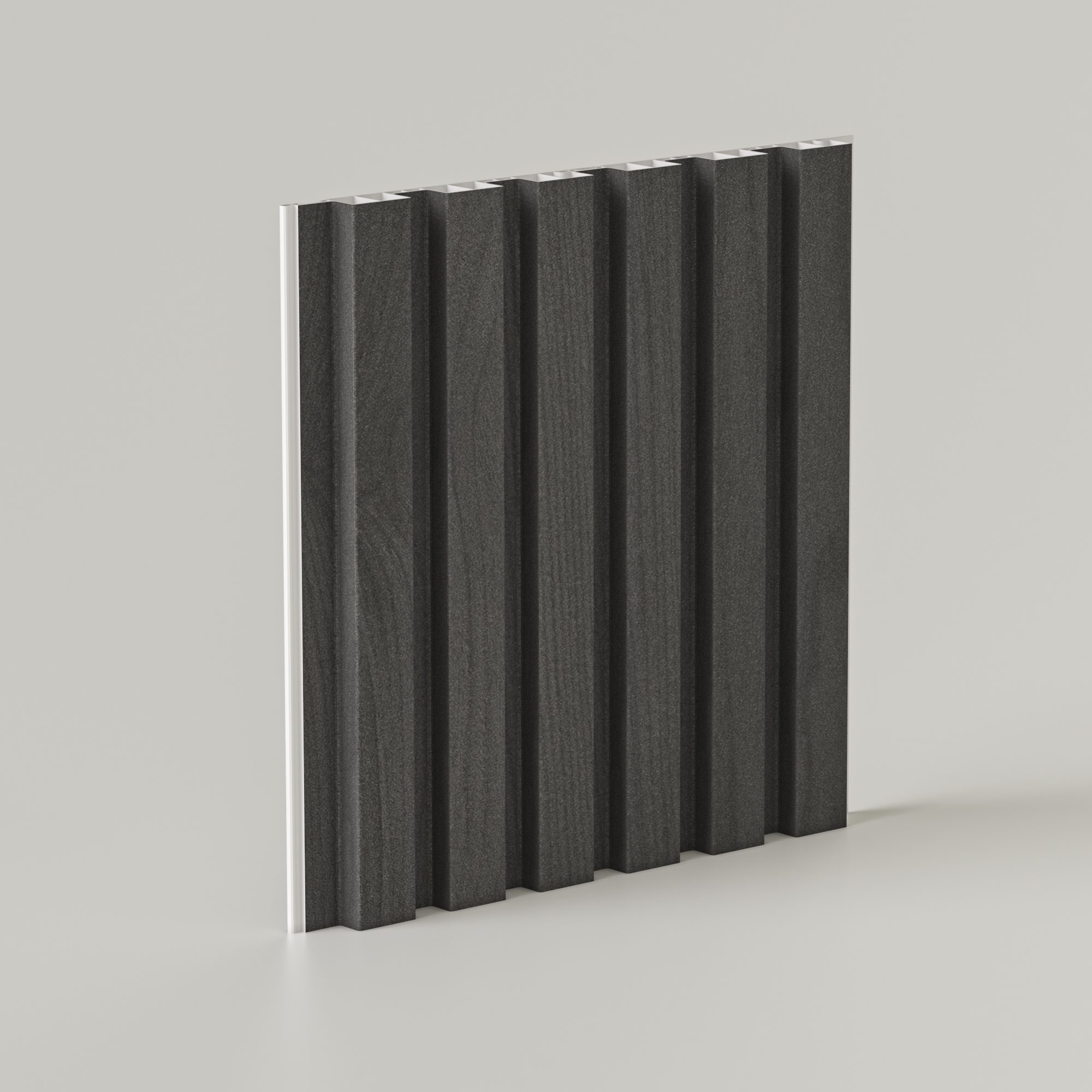 Wall Panel Exterior Black Mat 17 Cm x 2.90 Mts