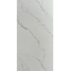 Plancha Revestimiento Pvc Simil Marmol Blanco C/Manchas Grises