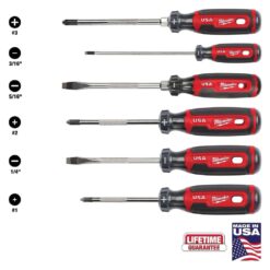 Juego De Destornilladores Premium 6 Piezas Mt200-6 (Made in USA) - Milwaukee