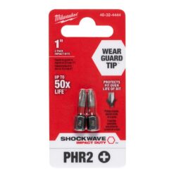 Punta PH2 25.4 mm Blister X 2 Unidades 4832-4444 - Milwaukee