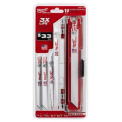 Juego De Hojas De Sierras SAWZALL 10 Piezas  4922-1110 - Milwaukee