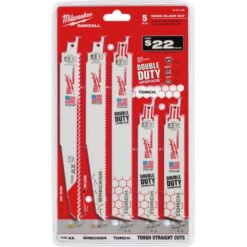 Juego De Hojas De Sierras SAWZALL 5 Piezas 4922-1105 - Milwaukee