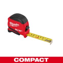 Cinta Metrica Compacta Retráctil 8 Mts 4822-1726 - Milwaukee