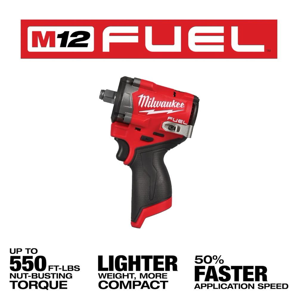Llave de Impacto Compacta 1/2” M12 FUEL (Sin Bateria) 2563-20 - Milwaukee - Imagen 2